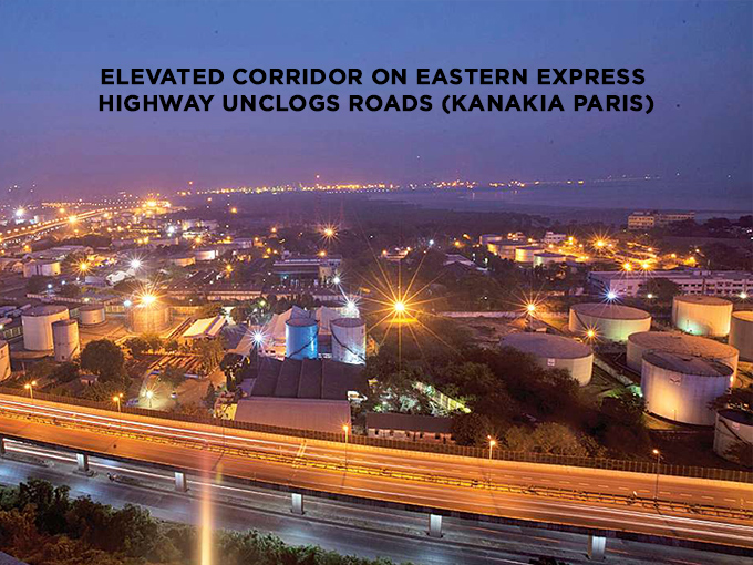 Elevated Corridor on Eastern Express Highway unclogs roads